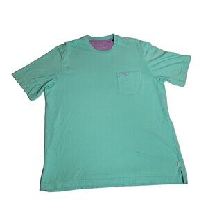 Tommy Bahama Adult Medium Green Short Sleeve Outdoors Shirt Mens
